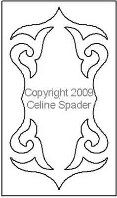 Digital Quilting Design Ironworks Rectangle by Celine Spader.