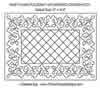 Digital Quilting Design Daisy Chain Placemat w/Diamond Crosshatch by Darlene Epp.