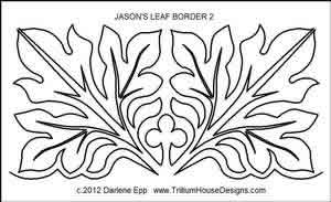 Digital Quilting Design Jason's Leaf Border 2 by Darlene Epp.