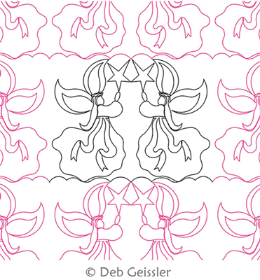 Digital Quilting Design Angels 2 Border by Deb Geissler.