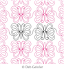 Digital Quilting Design Asian Elegance Butterfly D2 Border by Deb Geissler.
