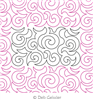 Digital Quilting Design Deb's Swirls 2 by Deb Geissler.