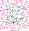 Digital Quilting Design Loop D Loop Stars 1 E2E by Deb Geissler.
