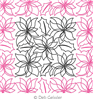 Digital Quilting Design Poinsettias 3 E2E by Deb Geissler.