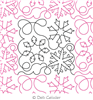 Digital Quilting Design Snowflakes 2 E2E by Deb Geissler.