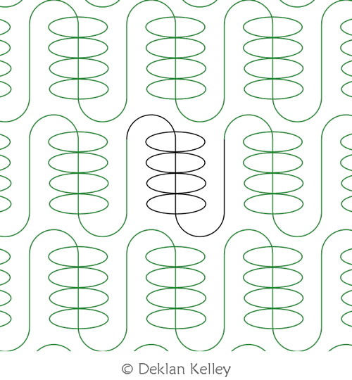 Infinite Abacus by Deklan Kelley. This image demonstrates how this computerized pattern will stitch out once loaded on your robotic quilting system. A full page pdf is included with the design download.