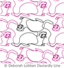 Ferrets by Deborah Lobban. This image demonstrates how this computerized pattern will stitch out once loaded on your robotic quilting system. A full page pdf is included with the design download.