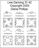 Digital Quilting Design Line Dancing  37-42 by Diana Phillips.