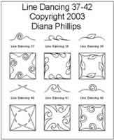 Digital Quilting Design Line Dancing  37-42 by Diana Phillips.