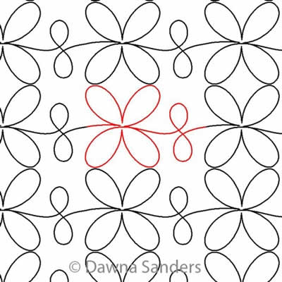 Digital Quilting Design Promenade by Dawna Sanders.