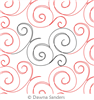 Digital Quilting Design Twinkling Swirls by Dawna Sanders.