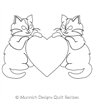 Kitties and Hearts 1 Motif