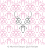 Loop Lace by Munnich Design Quilt Recipes. This image demonstrates how this computerized pattern will stitch out once loaded on your robotic quilting system. A full page pdf is included with the design download.