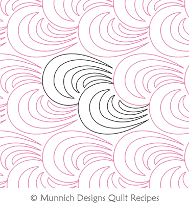 Sharp Stuff 1  by Munnich Design Quilt Recipes. This image demonstrates how this computerized pattern will stitch out once loaded on your robotic quilting system. A full page pdf is included with the design download.