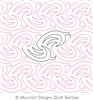 Sharp Stuff 2  by Munnich Design Quilt Recipes. This image demonstrates how this computerized pattern will stitch out once loaded on your robotic quilting system. A full page pdf is included with the design download.