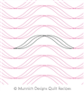 Simple Ribbon by Munnich Design Quilt Recipes. This image demonstrates how this computerized pattern will stitch out once loaded on your robotic quilting system. A full page pdf is included with the design download.