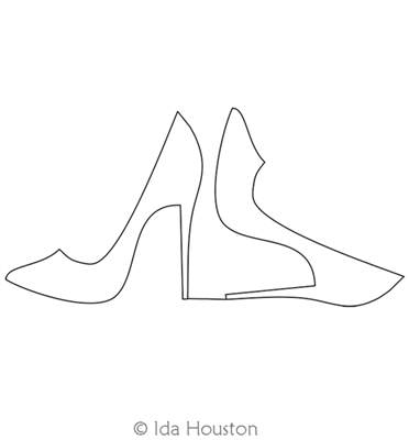 Digital Quilting Design Stiletto Triangle 2 by Ida Houston.