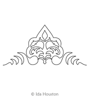 Triomphe Continuous Triangle by Ida Houston. This image demonstrates how this computerized pattern will stitch out once loaded on your robotic quilting system. A full page pdf is included with the design download.