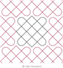 Woven Quatrefoil Panto 1 by Ida Houston. This image demonstrates how this computerized pattern will stitch out once loaded on your robotic quilting system. A full page pdf is included with the design download.