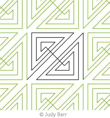 Digital Quilting Design Geometry Fun 4 by Judy Barr.