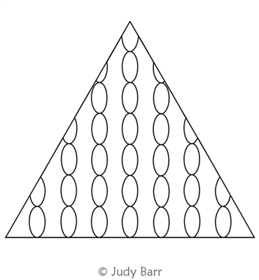 Triangle Fun 14 by Judy Barr. This image demonstrates how this computerized pattern will stitch out once loaded on your robotic quilting system. A full page pdf is included with the design download.