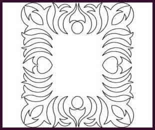 Digital Quilting Design Frame by JoAnn Hoffman.