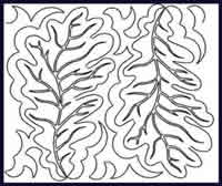 Digital Quilting Design Oak Leaves by JoAnn Hoffman.