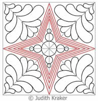 Digital Quilting Design Night and Day Block Set by Judith Kraker.