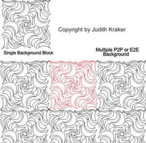 Digital Quilting Design Zebra Stipple Background Tri p2p by Judith Kraker.