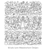 Christ Is Risen Set by Judy Lyon. This image demonstrates how this computerized pattern will stitch out once loaded on your robotic quilting system. A full page pdf is included with the design download.