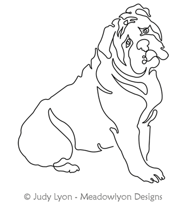 Doggies 1 English Bulldog Motif download.