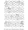 Golf Course Panel Set by Judy Lyon. This image demonstrates how this computerized pattern will stitch out once loaded on your robotic quilting system. A full page pdf is included with the design download.