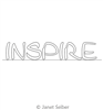 Digitized Longarm Quilting Design Encouraging Words - Inspire was designed by Janet Seiber.
