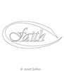 Digitized Longarm Quilting Design Faith Motif was designed by Janet Seiber.