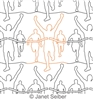 Digitized Longarm Quilting Design Finish Line was designed by Janet Seiber.