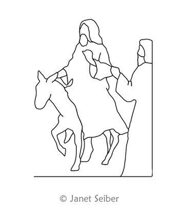 Digitized Longarm Quilting Design Good Friday was designed by Janet Seiber.