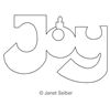 Digitized Longarm Quilting Design Joy Motif was designed by Janet Seiber.
