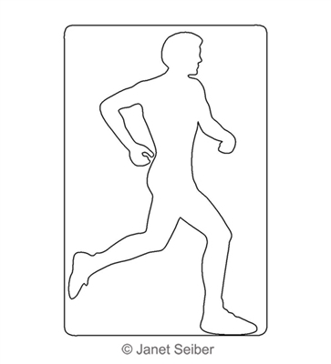 Digitized Longarm Quilting Design Runner Motif was designed by Janet Seiber.
