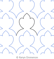 Digital Quilting Design Fancy 1 by Keryn Emmerson.