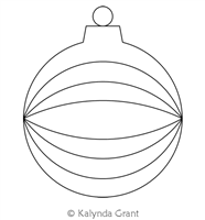 Ornament 13 Motif  by Kalynda Grant. This image demonstrates how this computerized pattern will stitch out once loaded on your robotic quilting system. A full page pdf is included with the design download.