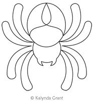 Spider 2 Motif by Kalynda Grant. This image demonstrates how this computerized pattern will stitch out once loaded on your robotic quilting system. A full page pdf is included with the design download.