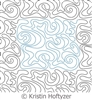 Digital Quilting Design Fluid Meander by Kristin Hoftyzer.