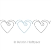 Digital Quilting Design Heart Sashing Border by Kristin Hoftyzer.
