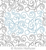 Digital Quilting Design Pearl Swirl Pantograph by Kristin Hoftyzer.