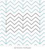 Digital Quilting Design Simple Chevron Panto by Kristin Hoftyzer.