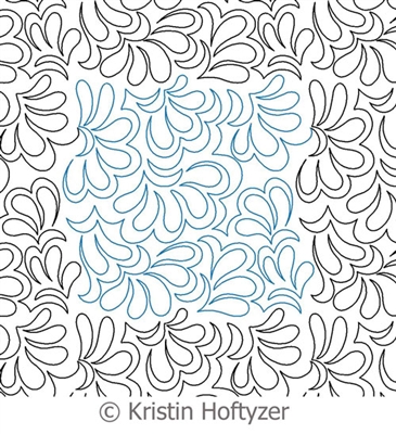 Digital Quilting Design Fabulous Feathers by Kristin Hoftyzer.