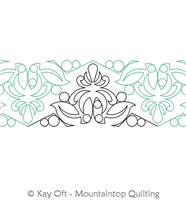 Digital Quilting Design Bee Balm Tri 1 by Mountaintop Quilting Studio.
