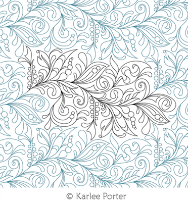 Digitized Longarm Quilting Design Abundance was designed by Karlee Porter.