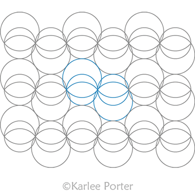 Digitized Longarm Quilting Design Bike Chain was designed by Karlee Porter.