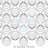Digital Quilting Design Bubble Chevrons by Karlee Porter.